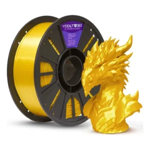 PLA é tóxico? 6 Filamento Pla Dourado V-silk 1kg